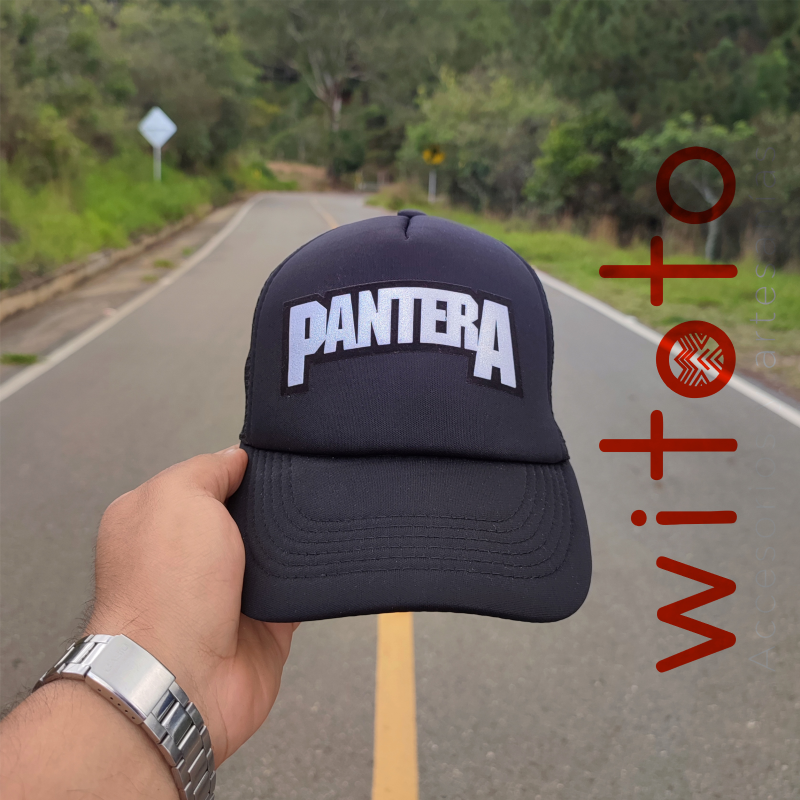 GORRA PANTERA LOGO PLATEADO